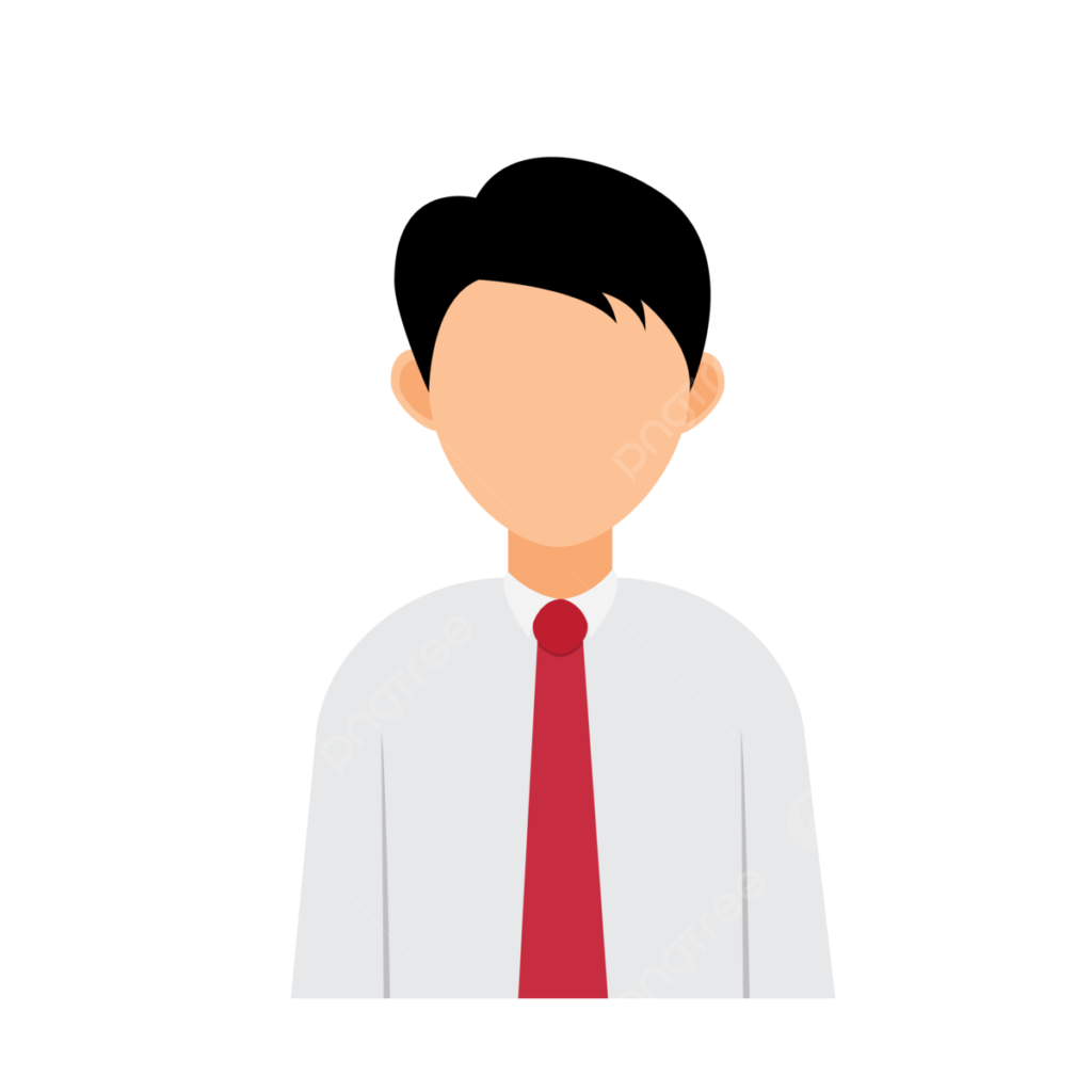 Pngtree male company employee avatar icon wearing a necktie png image